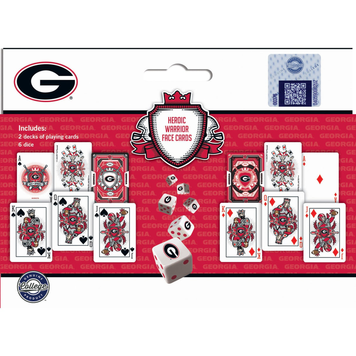 Georgia Bulldogs - 2-Pack Playing Cards & Dice Set