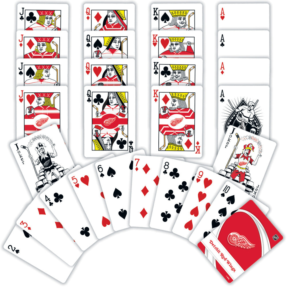 Detroit Red Wings Playing Cards - 54 Card Deck