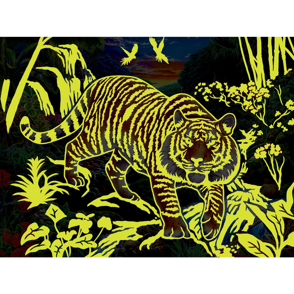 Glow in the Dark - Stalking Tiger 300 Piece EZ Grip Jigsaw Puzzle