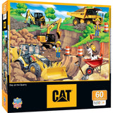 CAT - Day at the Quarry 60 Piece Jigsaw Puzzle