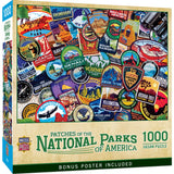 Patches of the National Parks 1000 Piece Jigsaw Puzzle