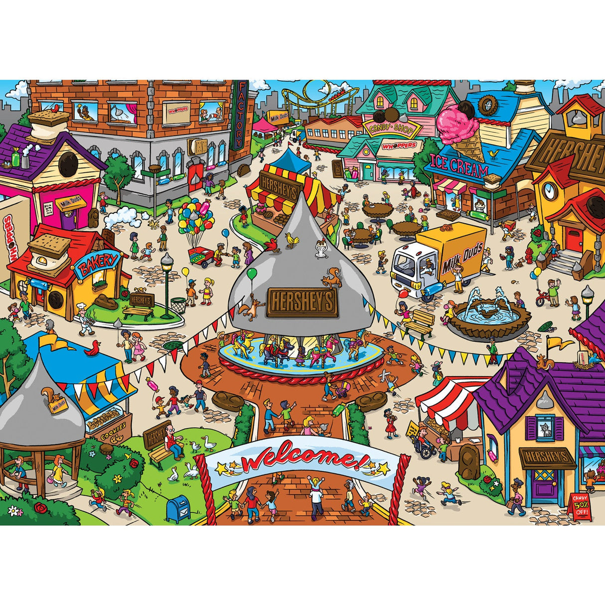 101 Things to Spot in Hersheyville - 101 Piece Jigsaw Puzzle