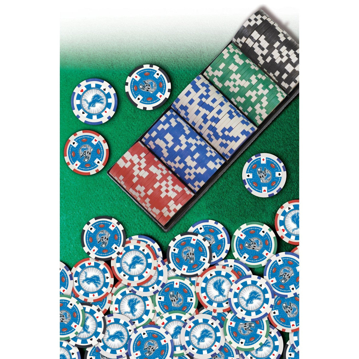 Detroit Lions 100 Piece Poker Chips