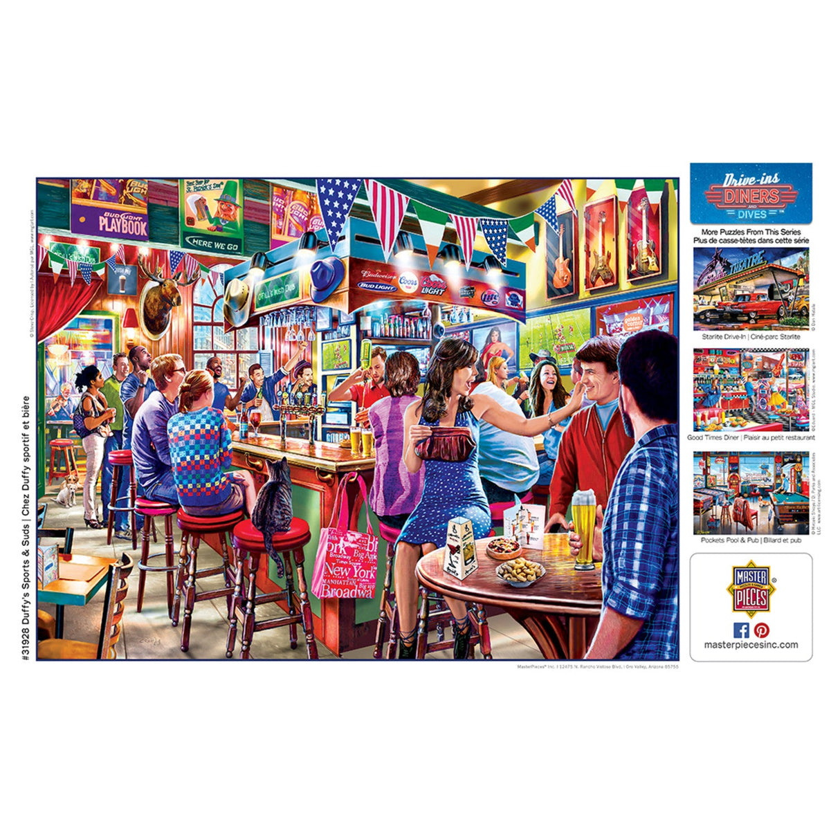 Drive-Ins, Diners & Dives - Duffy's Sports & Suds 550 Piece Jigsaw Puzzle