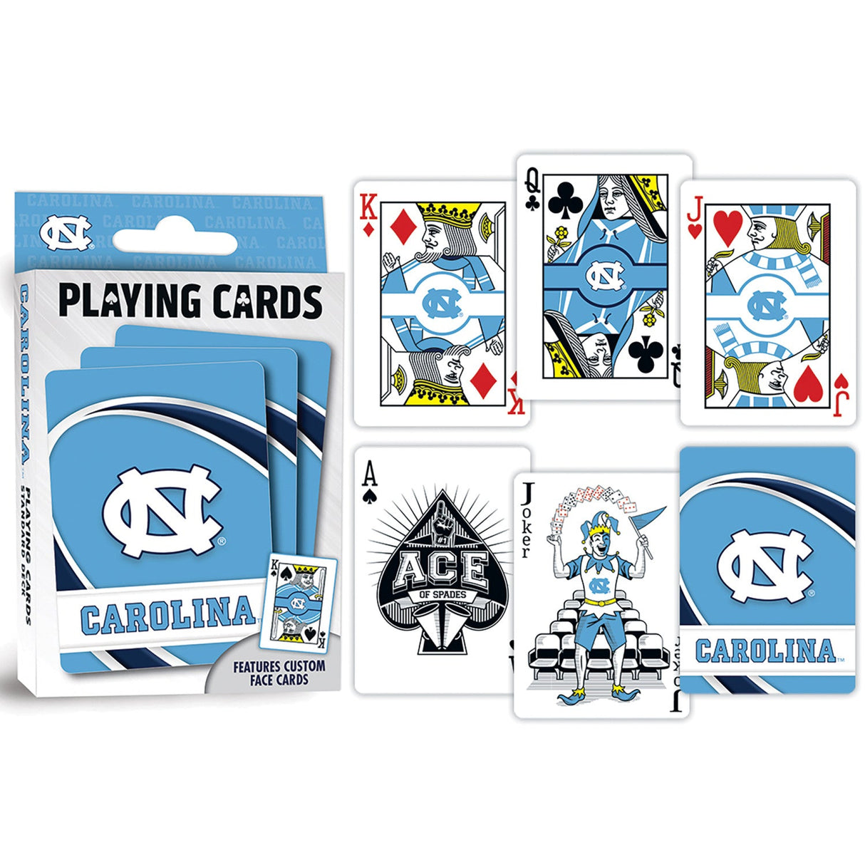 UNC Tar Heels Playing Cards - 54 Card Deck