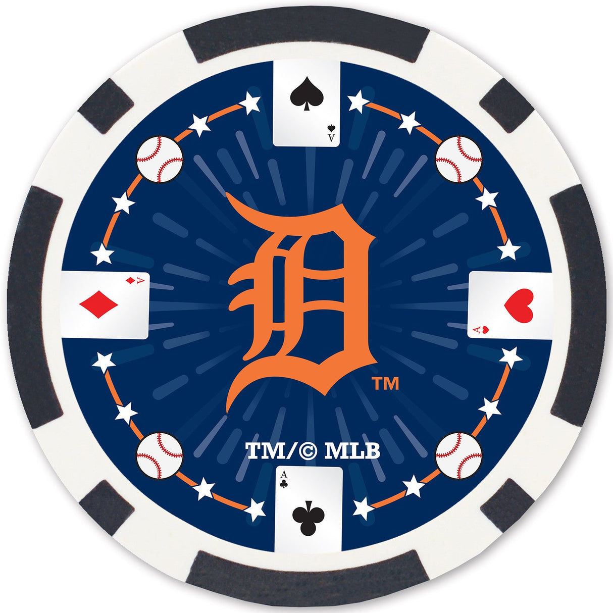 Detroit Tigers 100 Piece Poker Chips