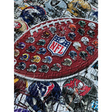 NFL - Helmet Drip Art 500 Piece Shaped Jigsaw Puzzle