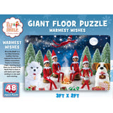 Elf on the Shelf Warmest Wishes 48 Piece Floor Jigsaw Puzzle