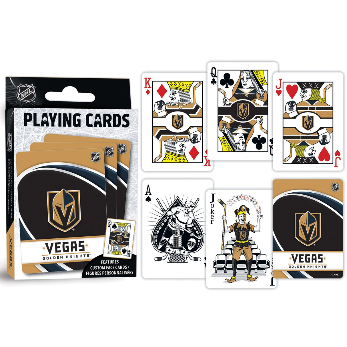 Las Vegas Golden Knights Playing Cards - 54 Card Deck