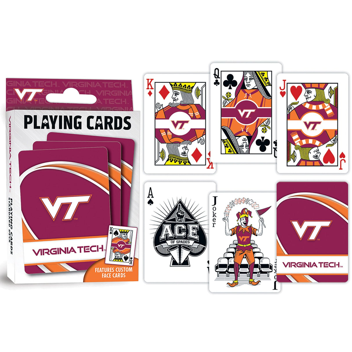 Virginia Tech Hokies Playing Cards - 54 Card Deck