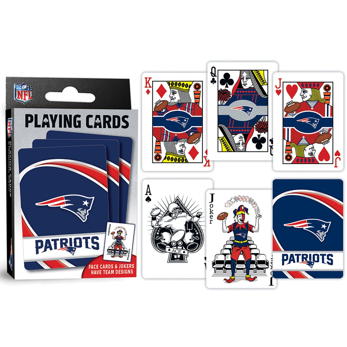 New England Patriots Playing Cards - 54 Card Deck