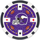 Minnesota Vikings 100 Piece Poker Chips