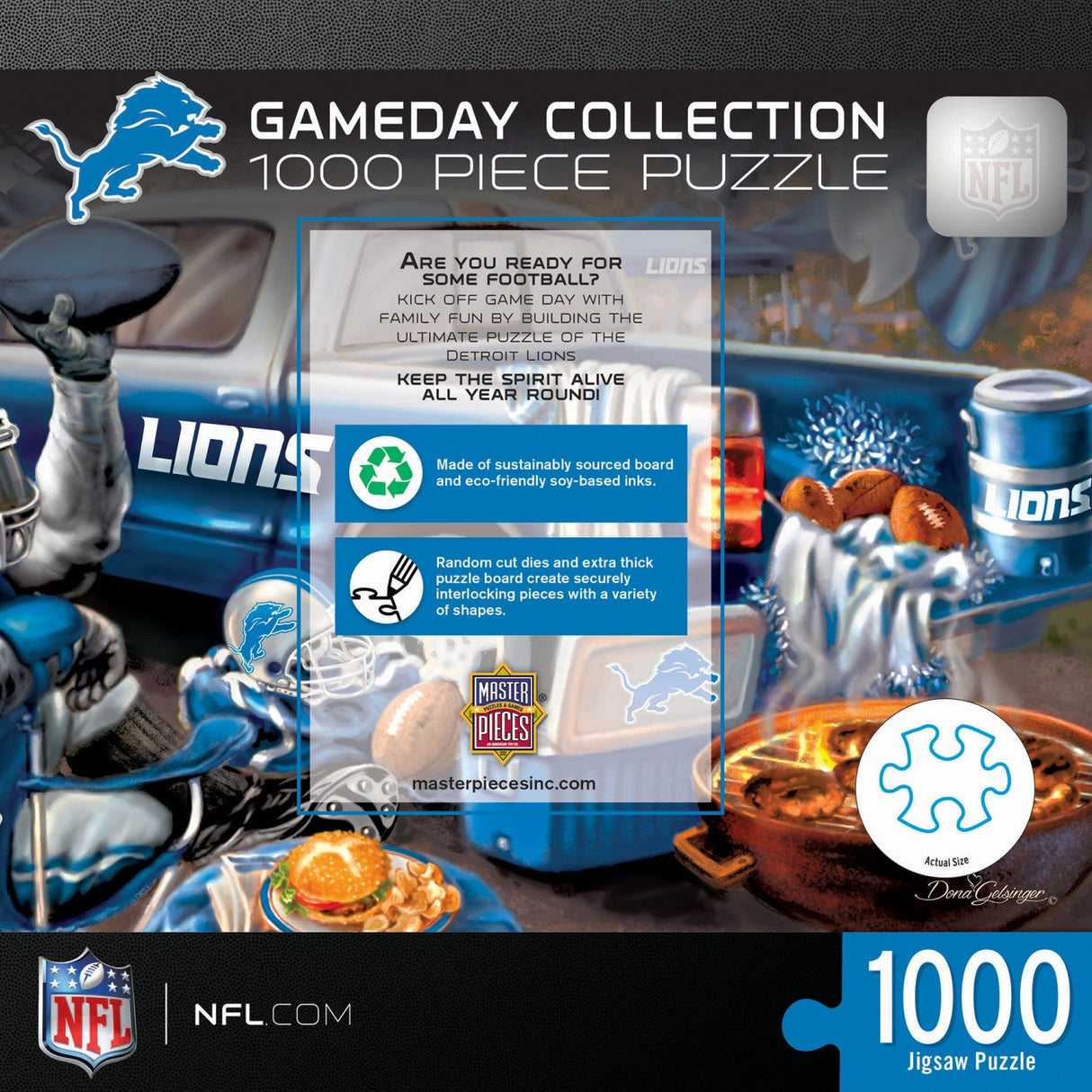 Detroit Lions - Gameday 1000 Piece Jigsaw Puzzle