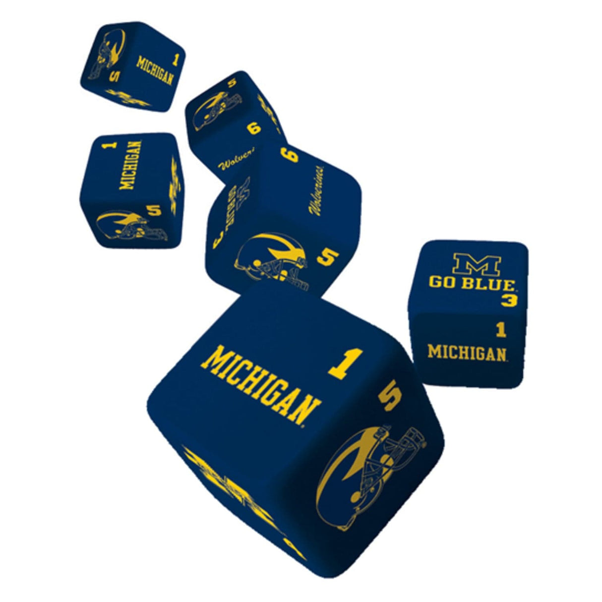 Michigan Wolverines Dice Set