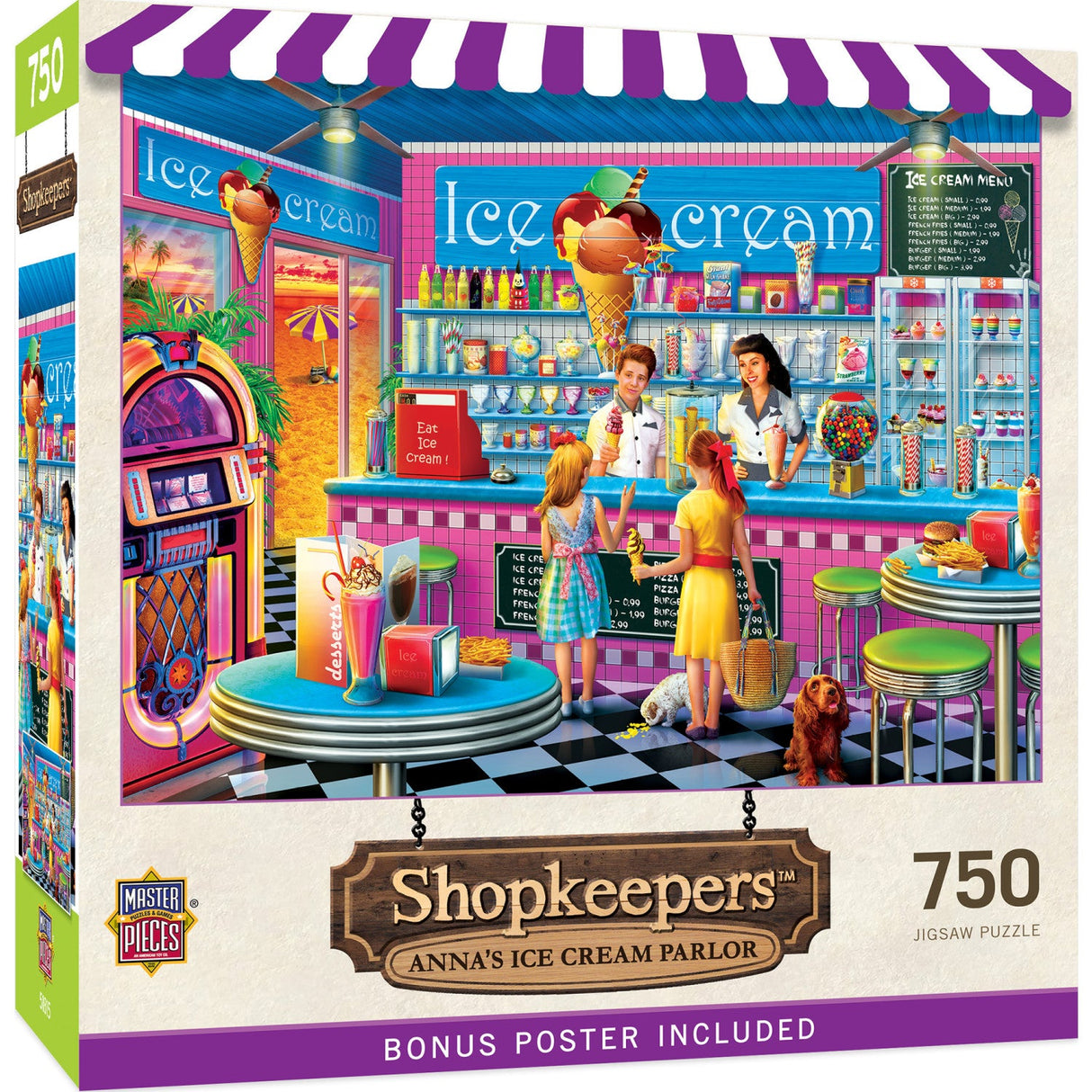 Shopkeepers - Anna's Ice Cream Parlor 750 Piece Jigsaw Puzzle