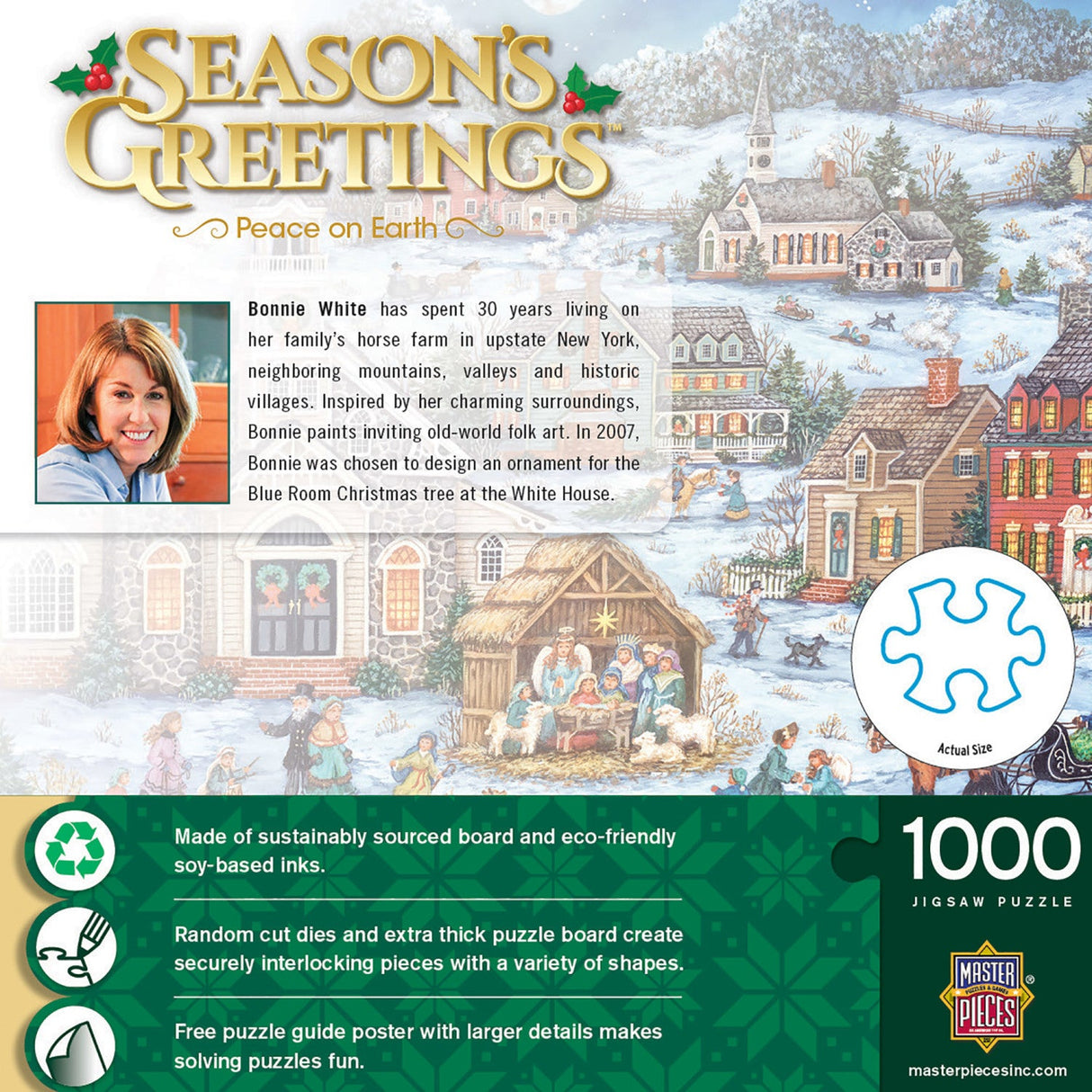 Season's Greetings - Peace on Earth 1000 Piece Jigsaw Puzzle