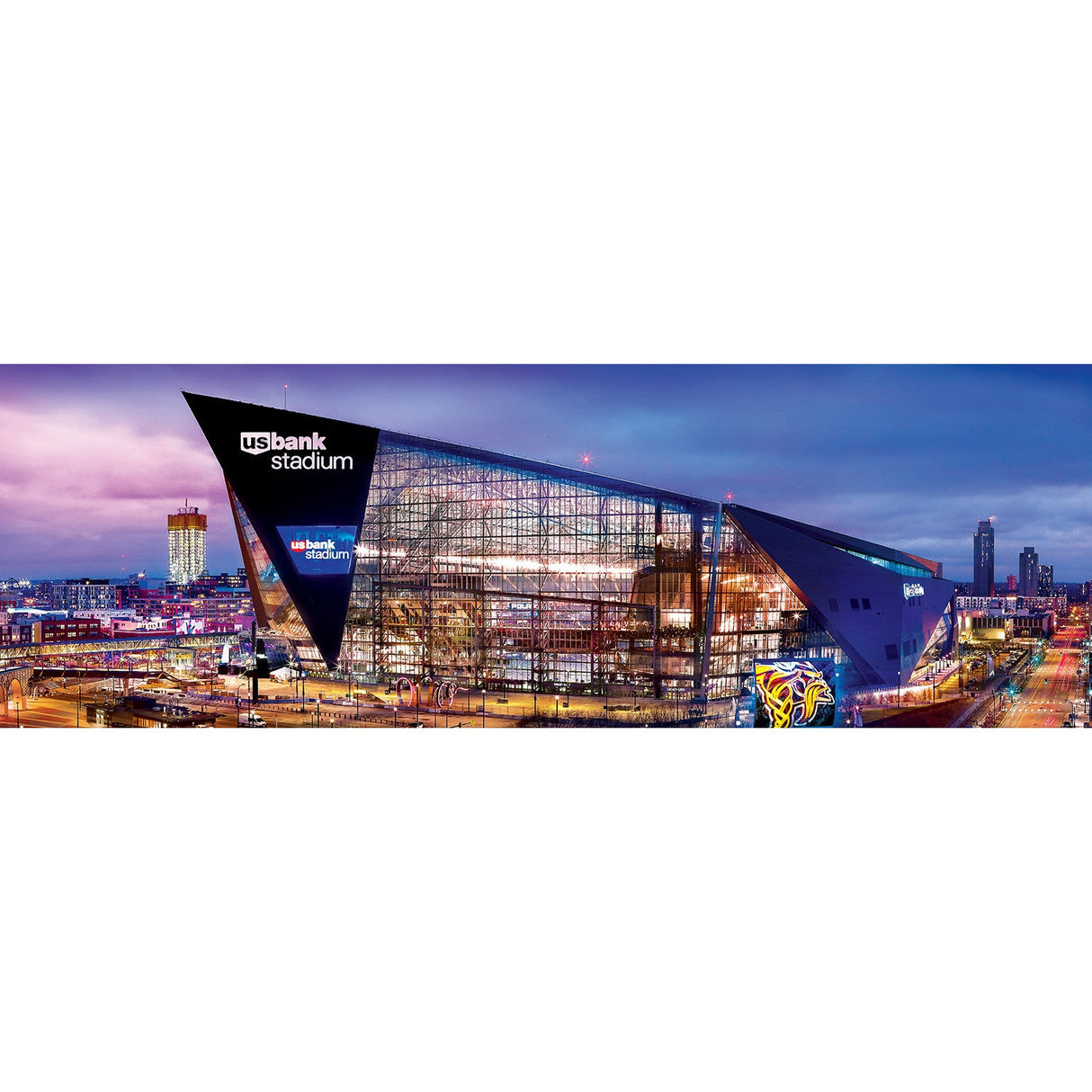 Minnesota Vikings - Stadium View 1000 Piece Panoramic Jigsaw Puzzle