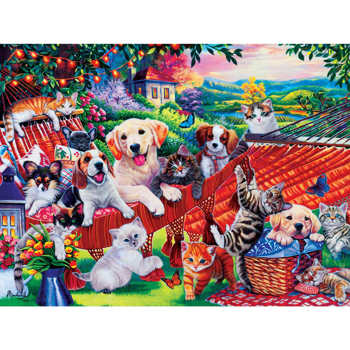 Playful Paws - A Lazy Afternoon 300 Piece EZ Grip Jigsaw Puzzle