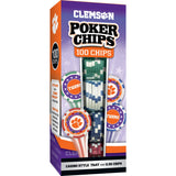 Clemson Tigers 100 Piece Poker Chips