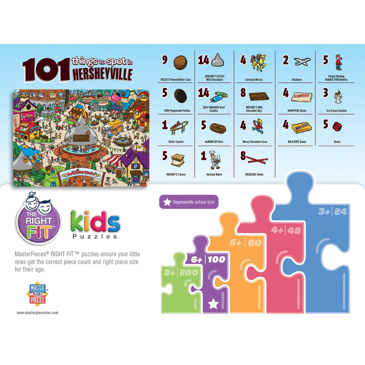 101 Things to Spot in Hersheyville - 101 Piece Jigsaw Puzzle