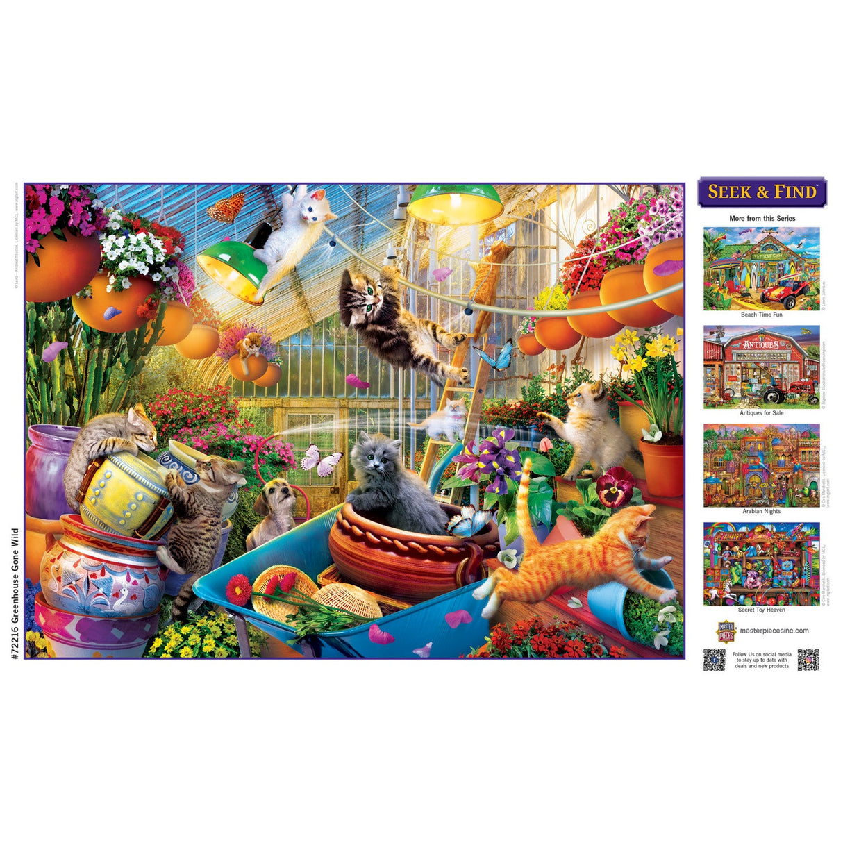 Seek & Find - Greenhouse Gone Wild 1000 Piece Jigsaw Puzzle