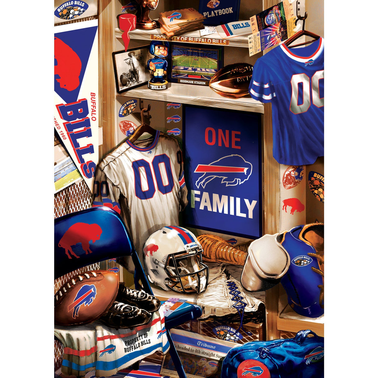 Buffalo Bills - Locker Room 500 Piece Jigsaw Puzzle