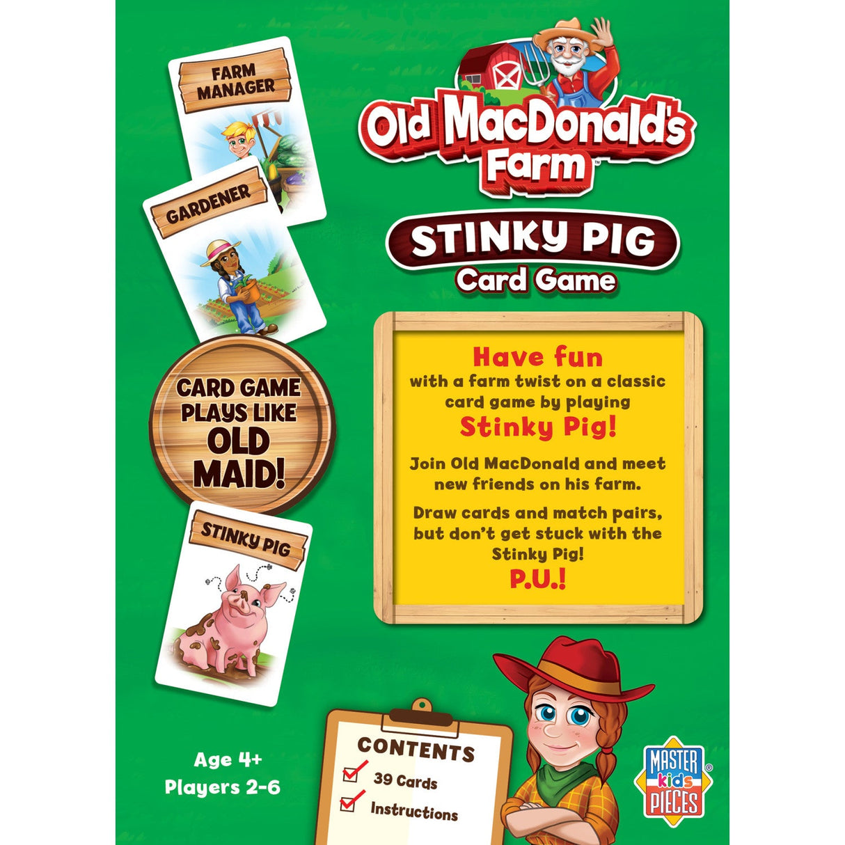 Old MacDonald's Farm - Stinky Pig Card Game