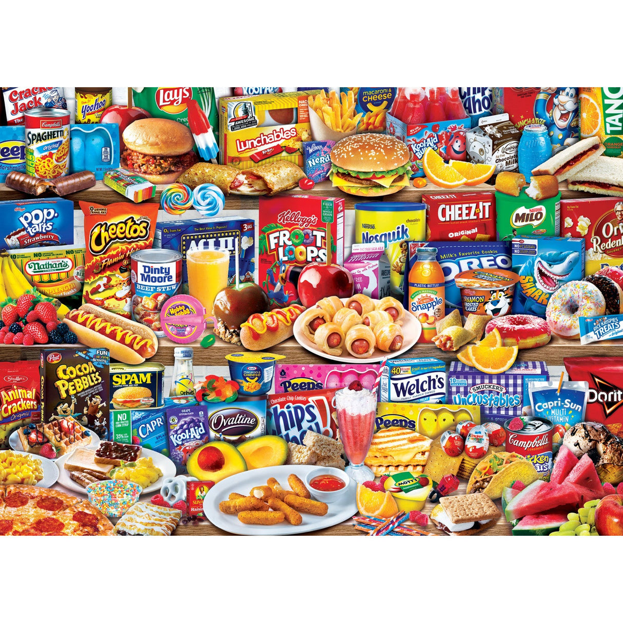 Flashbacks - Kids Favorite Foods 1000 Piece Jigsaw Puzzle