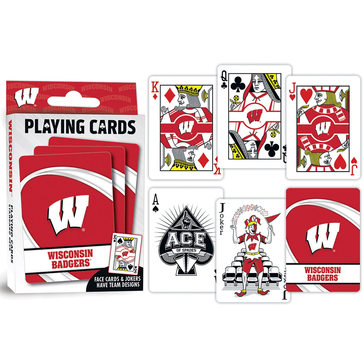 Wisconsin Badgers Playing Cards - 54 Card Deck