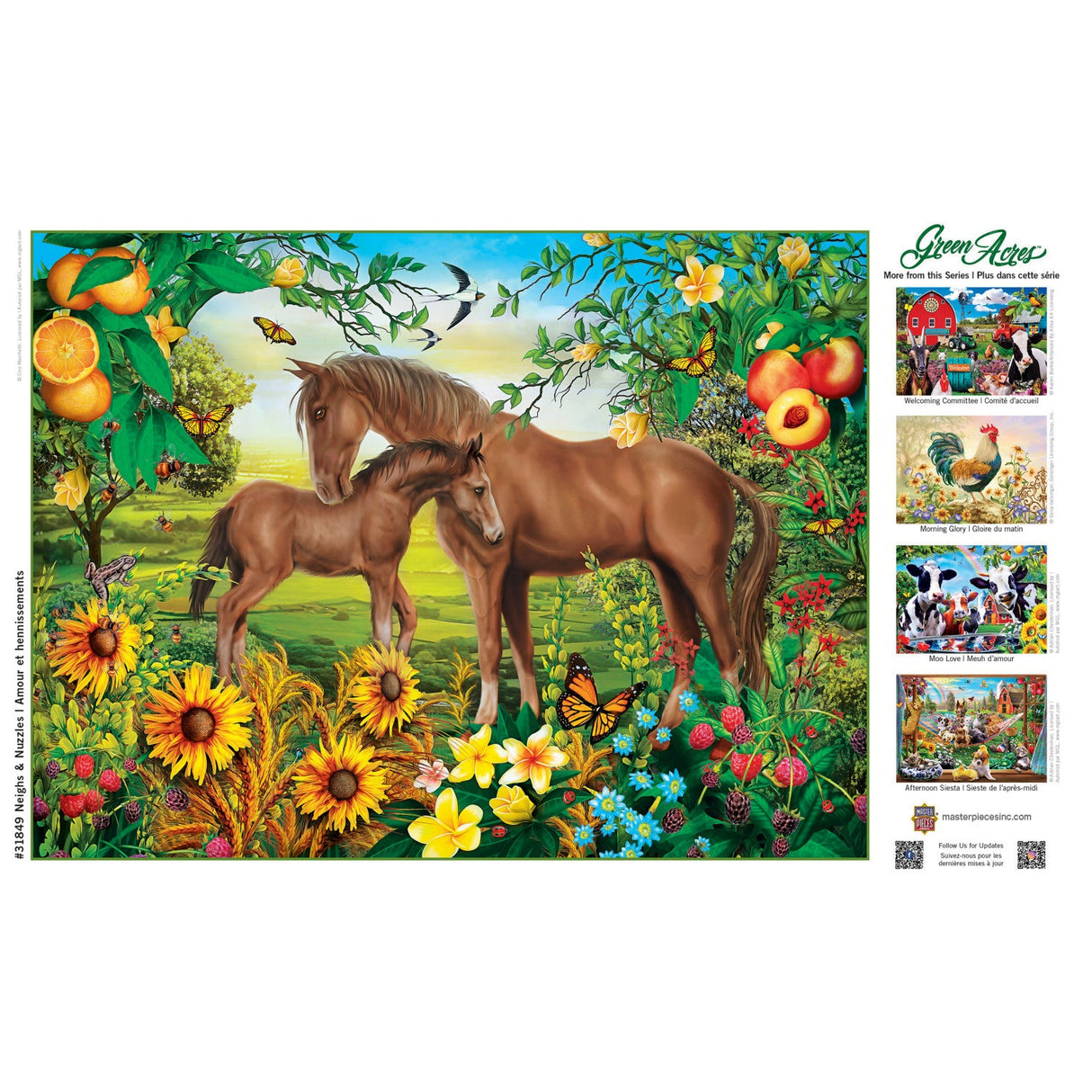 Green Acres - Neighs & Nuzzles 300 Piece EZ Grip Jigsaw Puzzle