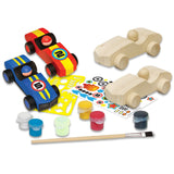 Double Racecars Wood Craft & Paint Kit