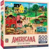 Americana - After the Chores 500 Piece EZ Grip Jigsaw Puzzle