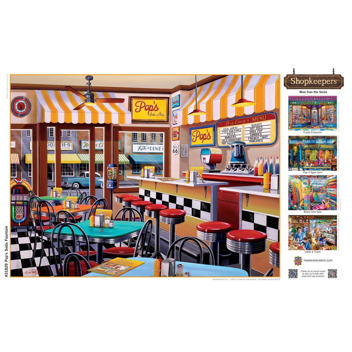 Shopkeepers - Pop's Soda Fountain 750 Piece Jigsaw Puzzle