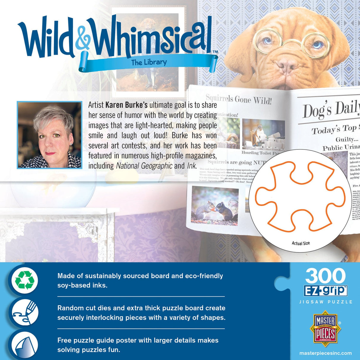 Wild & Whimsical - The Library 300 Piece EZ Grip Jigsaw Puzzle