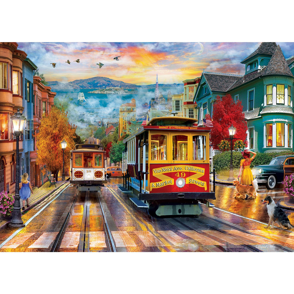 Travel Diary - San Francisco Rise 500 Piece Jigsaw Puzzle