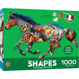 Contours - Horsing Around 1000 Piece Shaped Jigsaw Puzzle