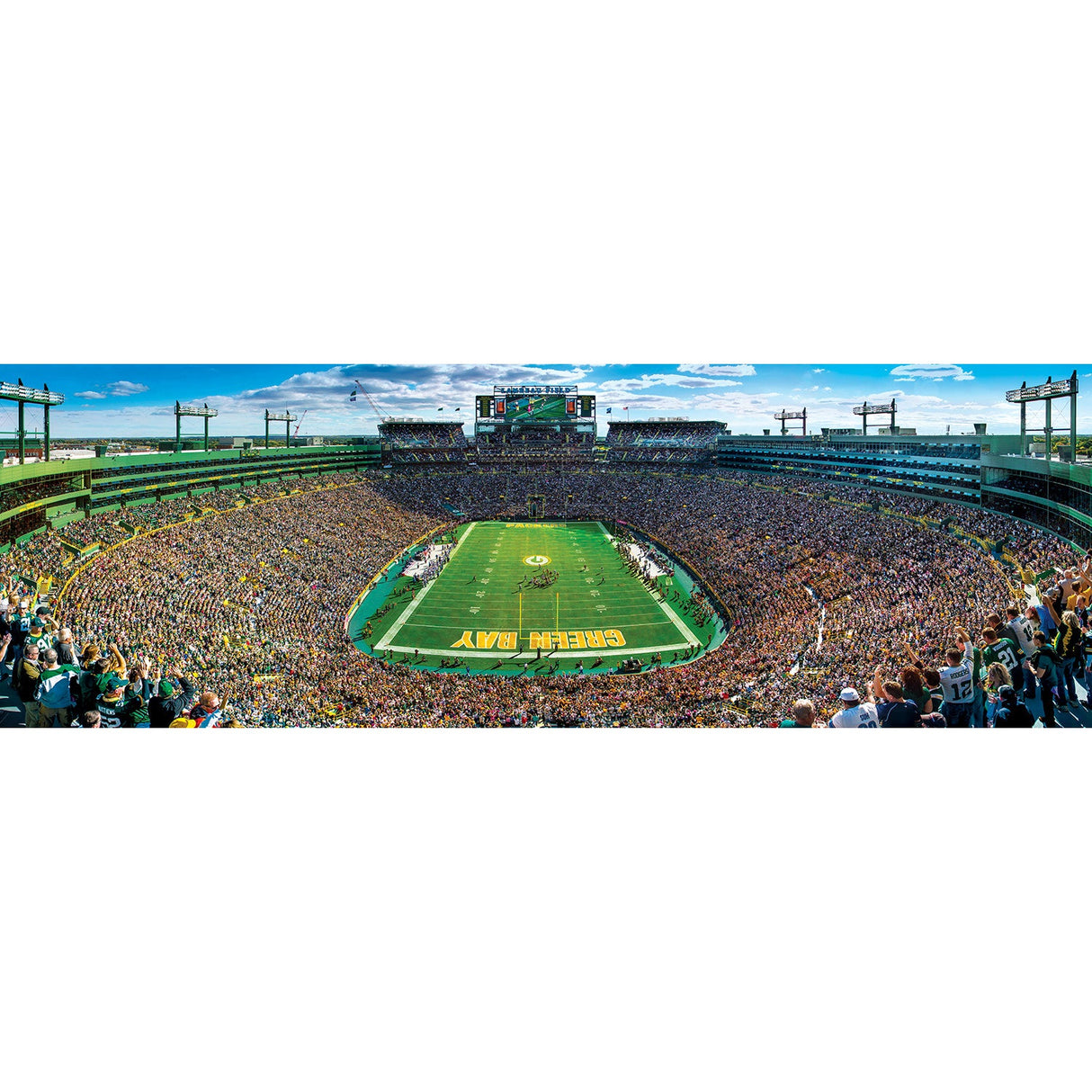 Green Bay Packers - 1000 Piece Panoramic Jigsaw Puzzle - End View