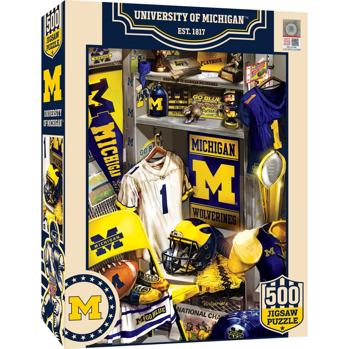 Michigan Wolverines - Locker Room 500 Piece Jigsaw Puzzle