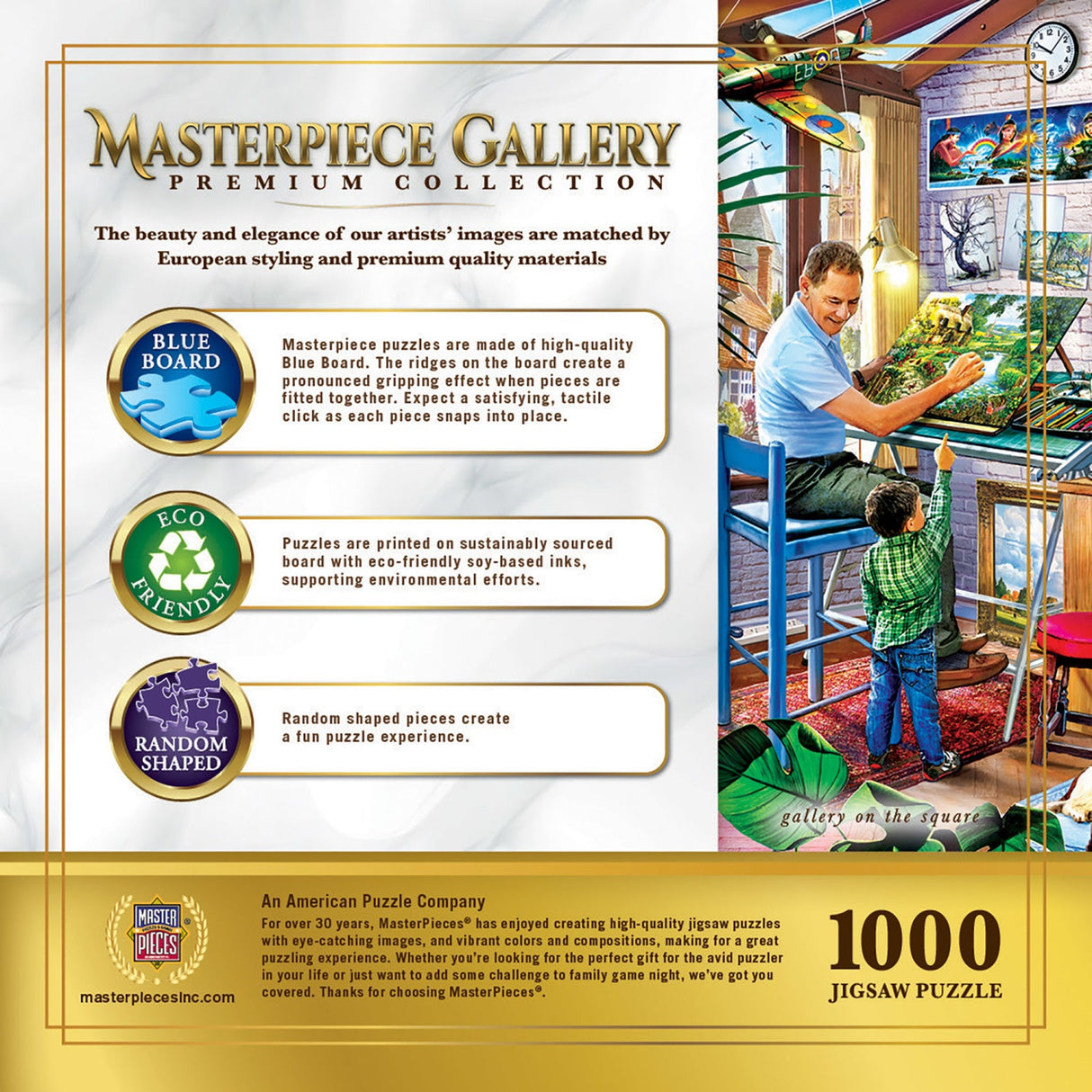 Masterpiece Gallery - Gallery on the Square 1000 Piece Jigsaw Puzzle