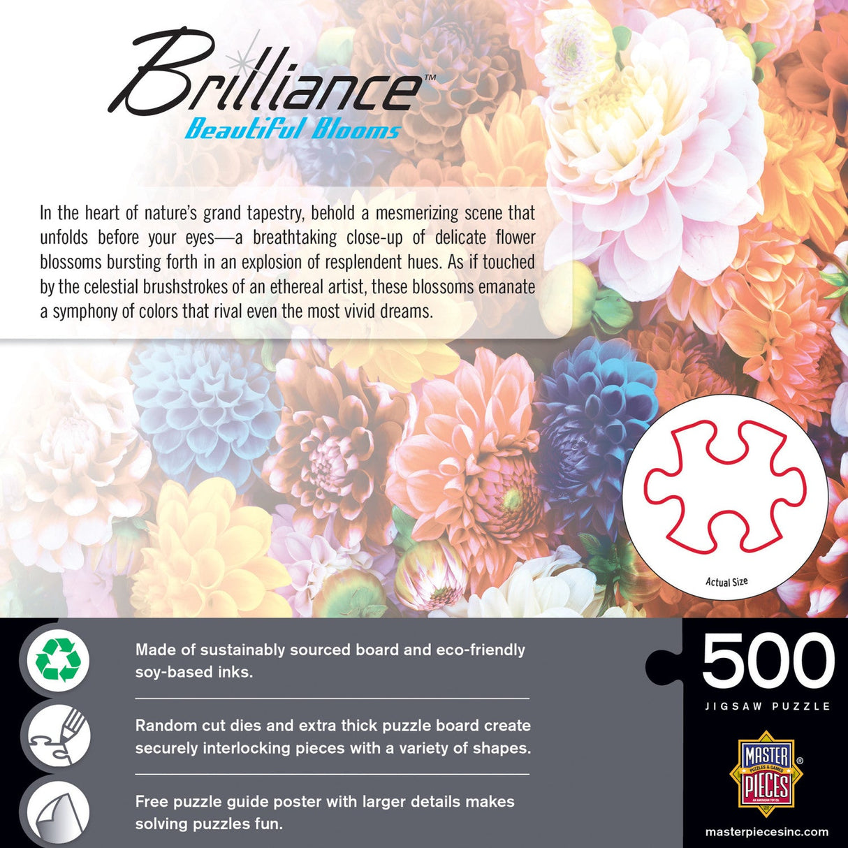 Brilliance - Beautiful Blooms 500 Piece Jigsaw Puzzle