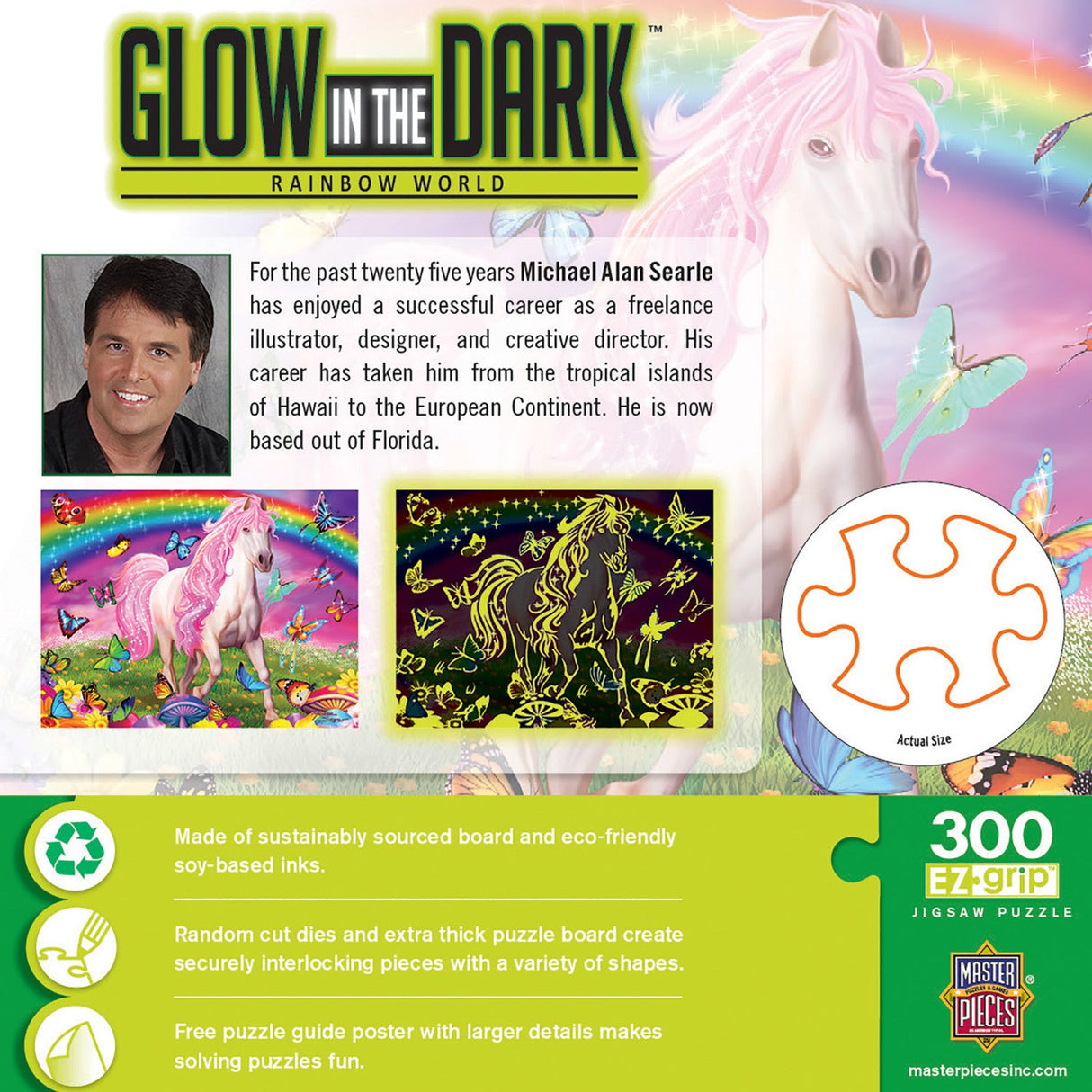 Glow in the Dark - Rainbow World 300 Piece EZ Grip Jigsaw Puzzle