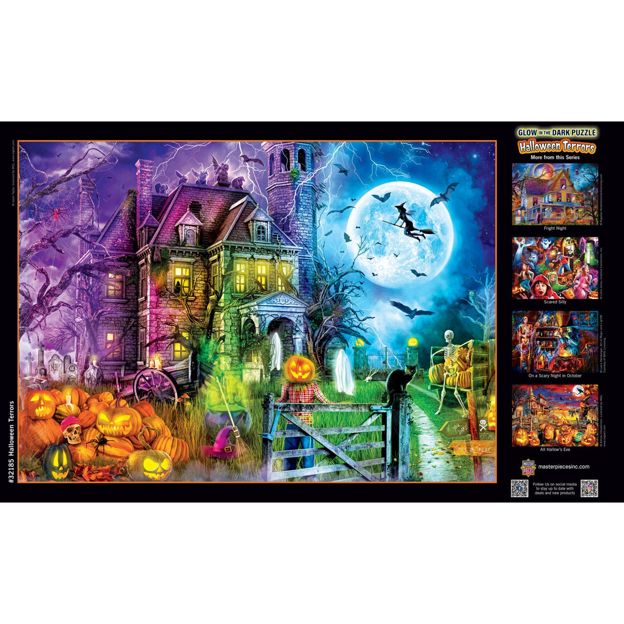 Glow in the Dark - Halloween Terrors 500 Piece Jigsaw Puzzle