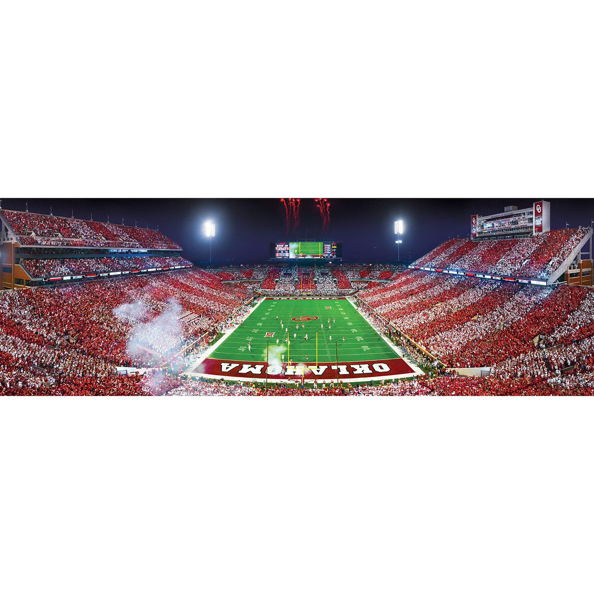 Oklahoma Sooners - 1000 Piece Panoramic Jigsaw Puzzle - End View