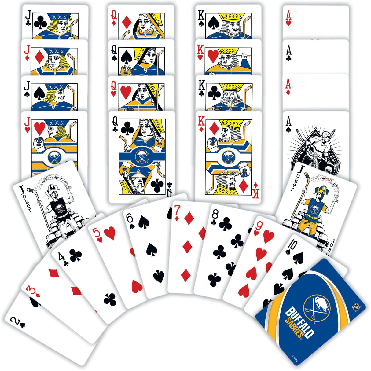 Buffalo Sabres Playing Cards - 54 Card Deck