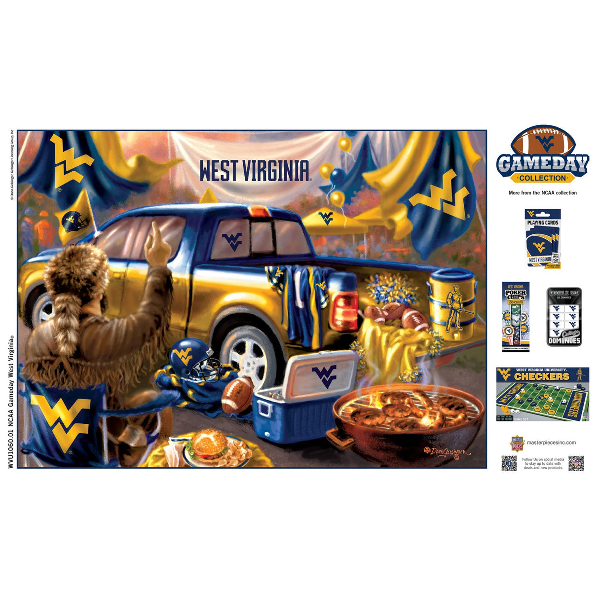 West Virginia Mountaineers - Gameday 1000 Piece Jigsaw Puzzle