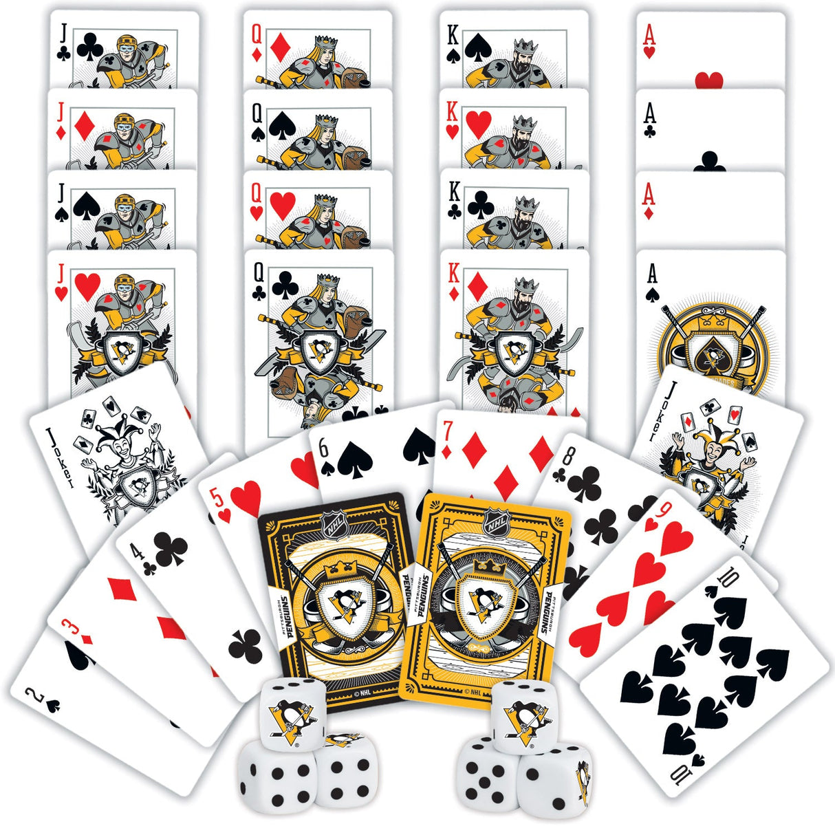 Pittsburgh Penguins - 2-Pack Playing Cards & Dice Set