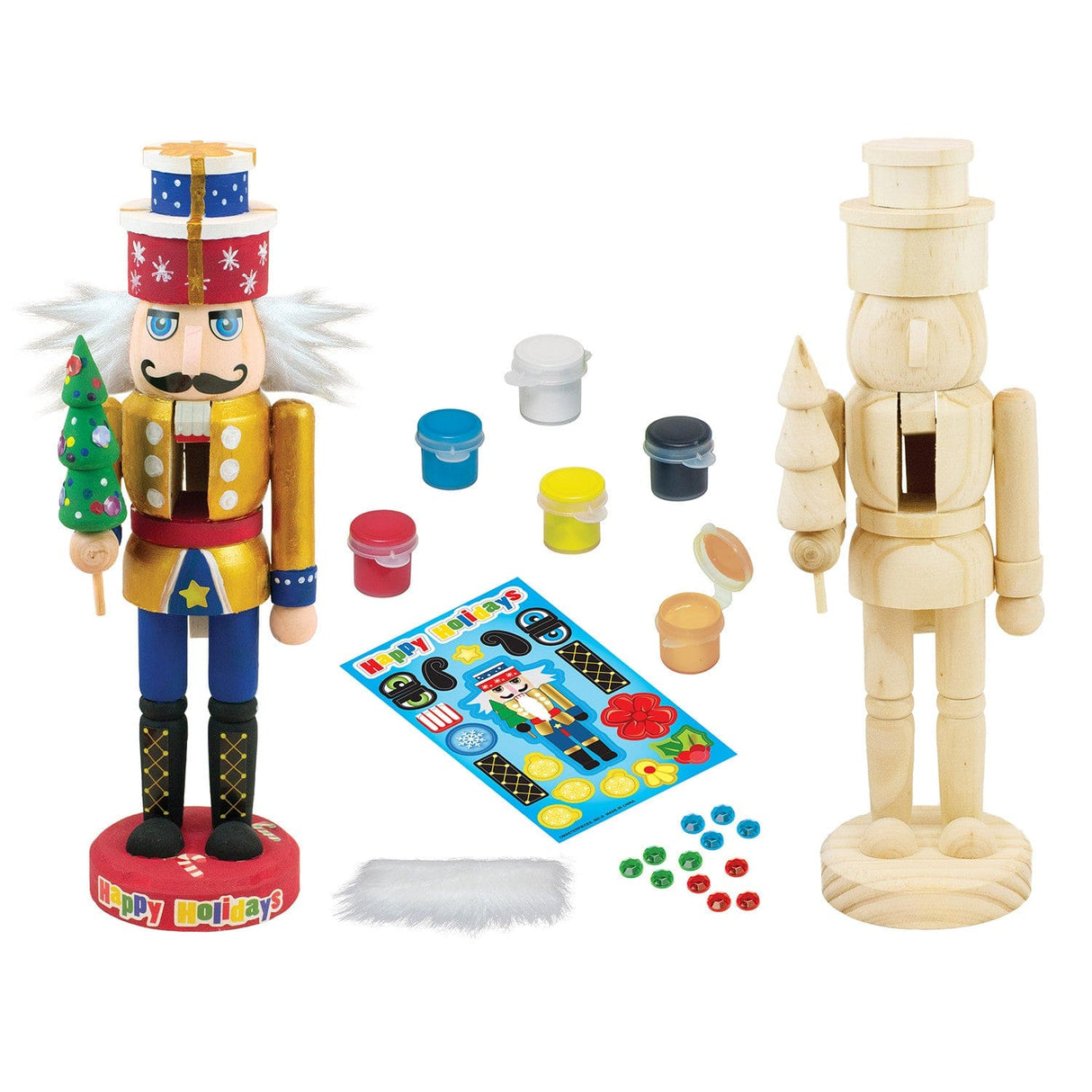 Nutcracker Father Christmas Wood Paint Set