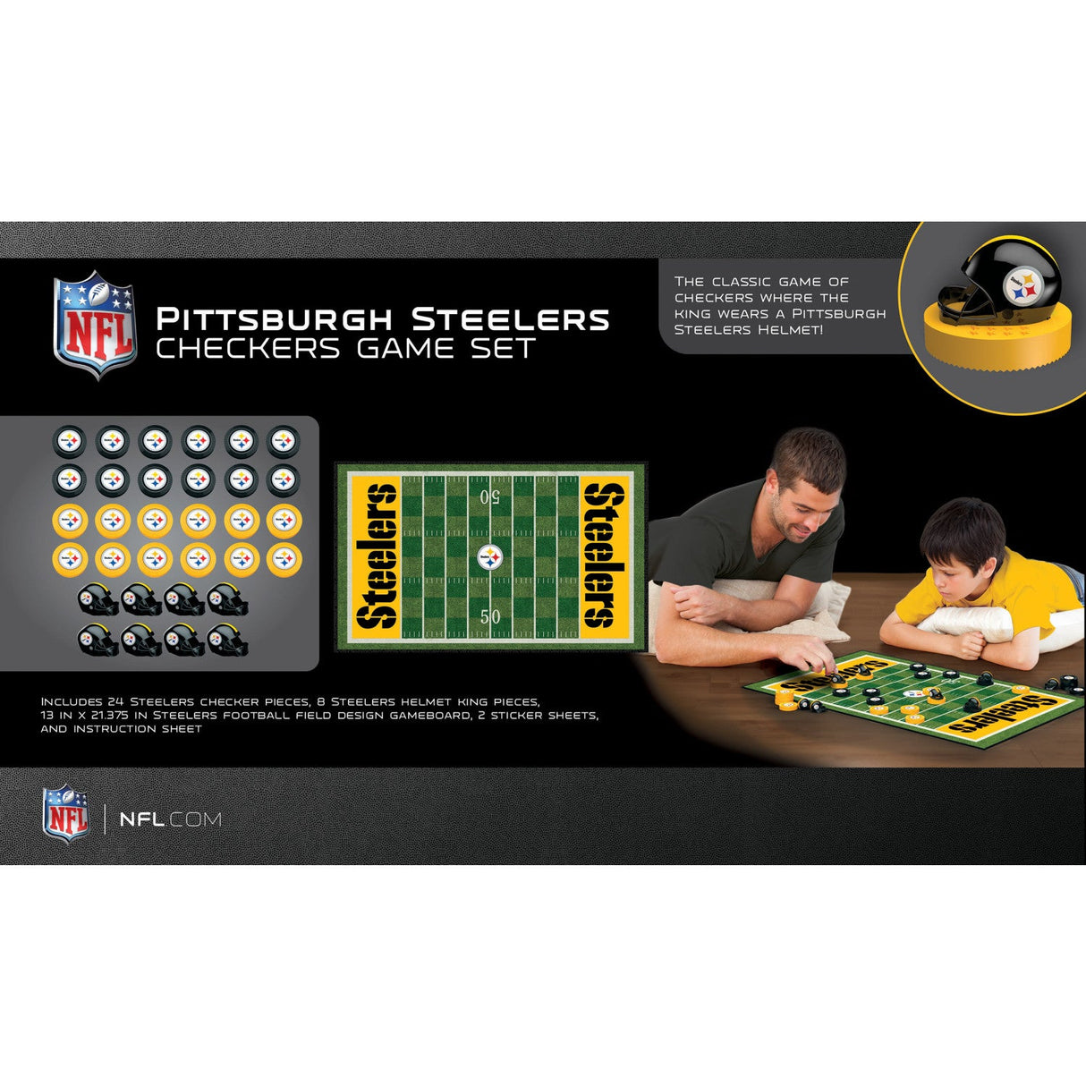 Pittsburgh Steelers Checkers Board Game