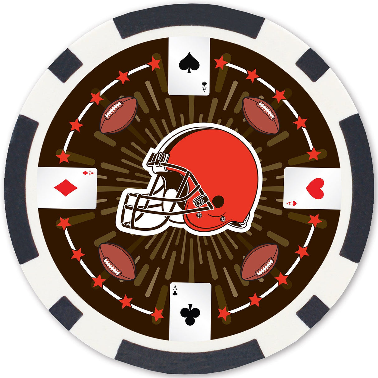 Cleveland Browns 100 Piece Poker Chips