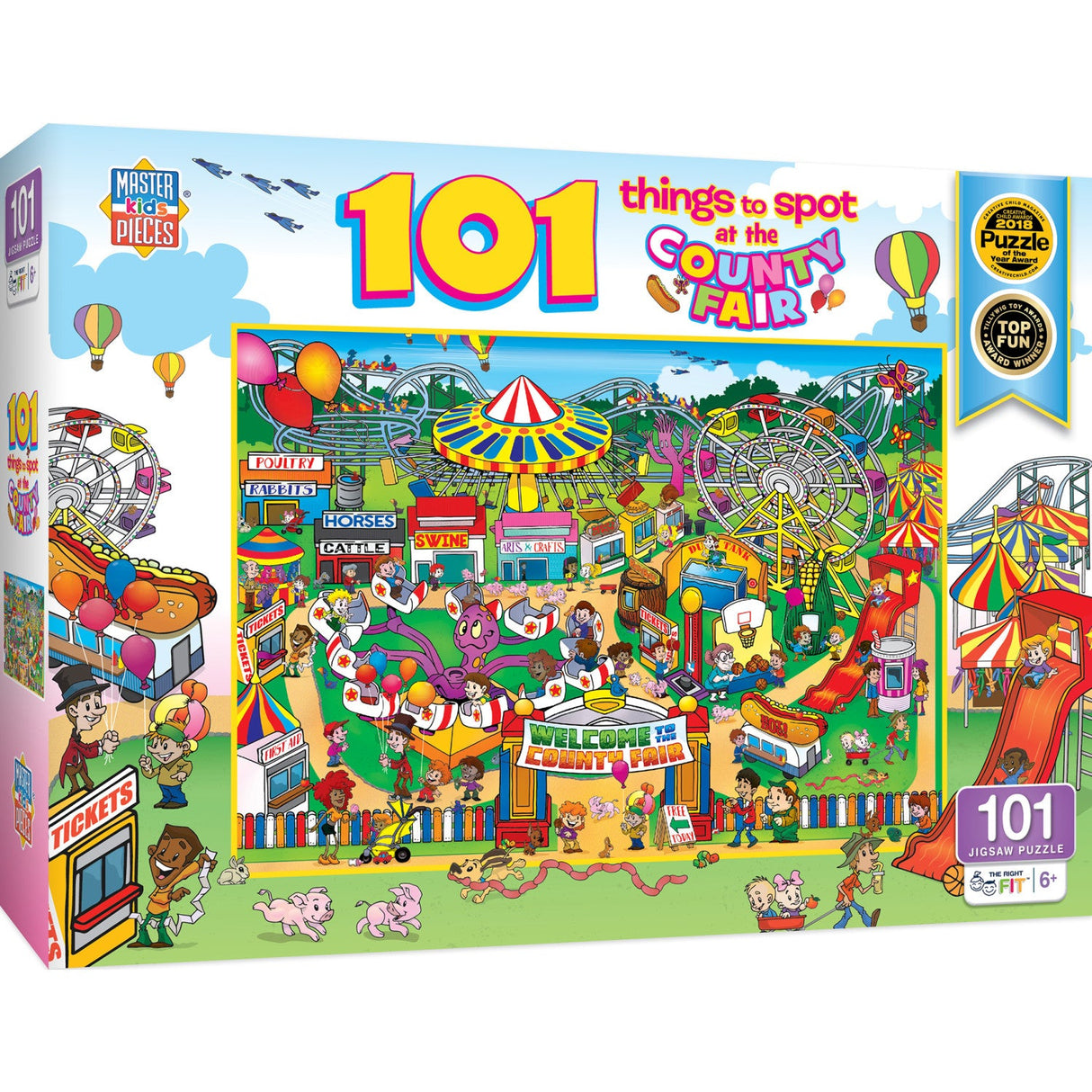 101 Things to Spotat the County Fair - 101 Piece Jigsaw Puzzle